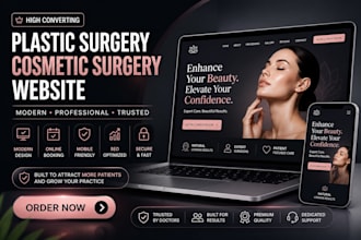 design high converting plastic surgery website for surgeons clinics and med spa