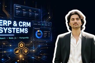 build your custom CRM, erp, or HR management software with react and nodejs