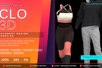 clo3d clothing design, virtual garment prototyping and fashion 3d visualization