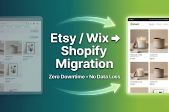 migrate your store from etsy, wix, or others to shopify
