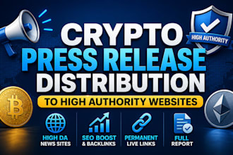 distribute your crypto press release to high authority sites
