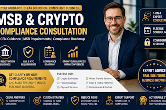 provide msb and crypto compliance consultation and fincen guidance