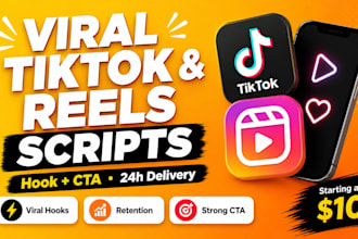 write viral tiktok script or instagram reel script