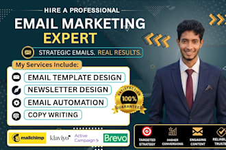 design professional email templates and mailchimp campaigns