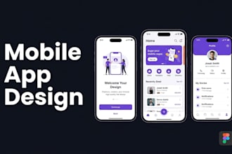 design modern UI UX for your mobile app