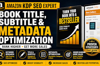 write best selling SEO ebook book title subtitle description metadata amazon KDP