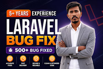 fix laravel bugs, errors and API issues with clean optimized code