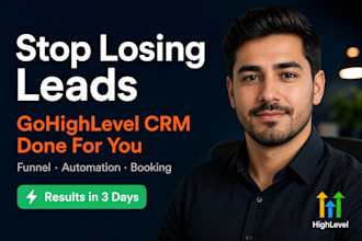 build gohighlevel CRM, sales funnel and ghl automation