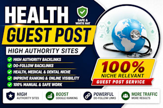 do health guest post and medical guest post with high authority health backlinks