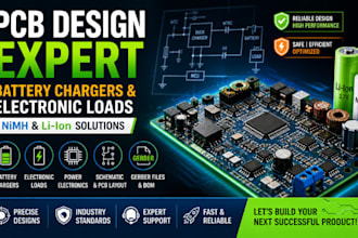 design pcb for battery chargers and electronic loads nimh and li ion