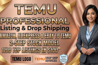 setup temu account, list products and manage your account