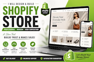 design a professional shopify store for your business