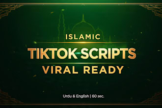 write viral islamic tiktok and shorts scripts