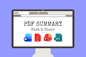 turn your long text or PDF into a clear and easy summary