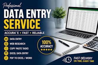 do data entry, web research and copy paste tasks