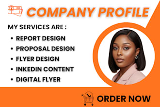 design company profile, brochure, business proposal, and annual report