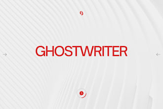 be your ghostwriter, ebook writer, book writer, ghost book writer, ebook writer