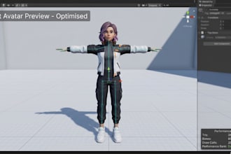 create vrchat avatar fx vrm vroid vtuber 3d model with facial tracking lip sync