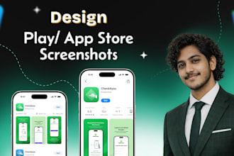 design app screenshot for app store and play store
