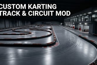 build your custom karting track, kart circuit and go kart mod for assetto corsa