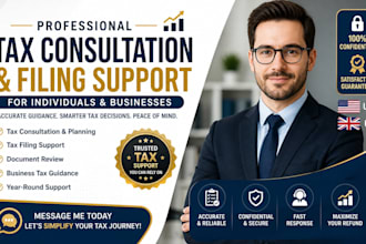 tax guidance, filing support and financial tax consultation