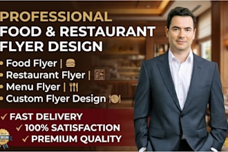 design mordern food flyer, restaurant menu and food menu design