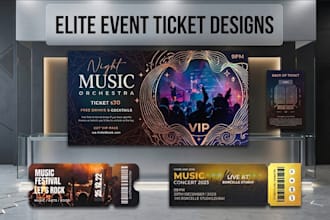 design custom event tickets and invitation cards