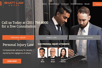 develop responsive website for lawyers, attorneys, and law firms