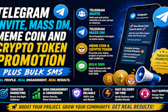 do telegram invite, telegram mass dm, telegram meme coin crypto token, bulk sms