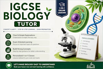 be your igcse biology tutor for the 2026 syllabus
