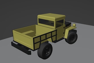 model low poly vehicles