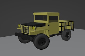 model low poly vehicles
