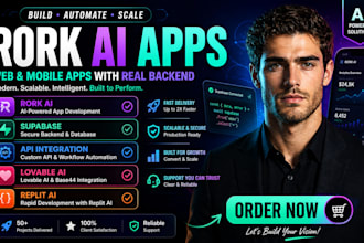 build rork ai app with supabase backend api integration mobile and web app