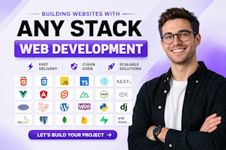 custom website backend, frontend web developer
