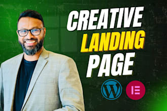 create elementor design or saas landing page design