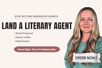 an irresistible query letter, book proposal and submit to active literary agents