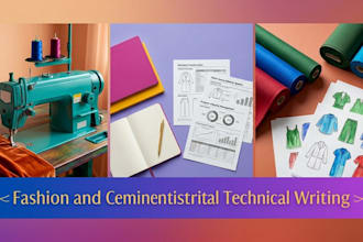write fashion, textile reports, training and machine guides