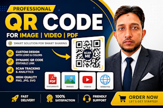 create professional qr code for images, videos and documents