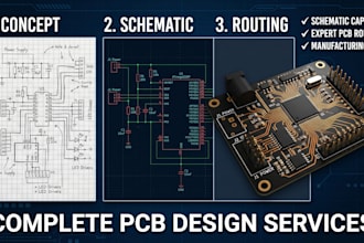 provide expert pcb design and professional circuit schematic routing services