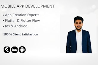 do application development using flutter and dart