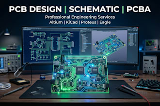 design schematic, pcb layout, and pcba manufacturing
