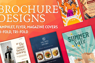 create eye catching flyer, brochure and pamphlet design