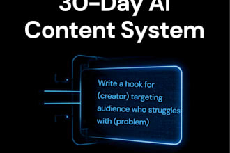 create a 30 day ai content prompt system for instagram or youtube
