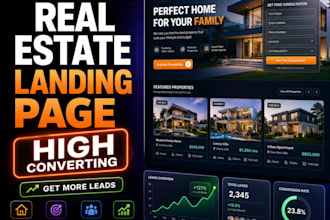 design a real estate landing page that converts