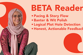 beta read your character development and pacing