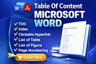 make automated clickable table of contents in word or google docs, formatting