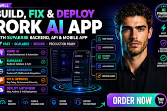 build, fix and deploy rork ai app with supabase backend api and mobile app