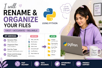 organize files and do basic web scraping in python to csv