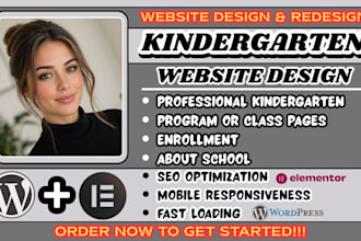 kindergarten website, preschool website design, daycare website, childcare site