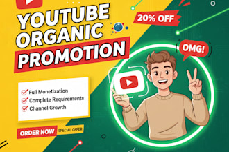 promote your youtube video with real organic growth and monetization help